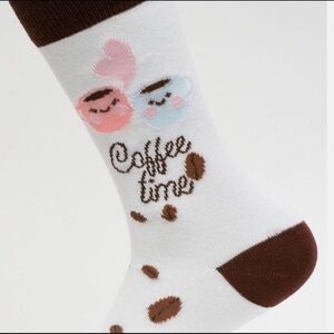 Coffee Time Crew Socks